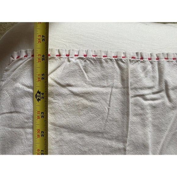 Vtg Embroidered Tea Towel Linen Monday Day of the Week Bear Bubble Bath MCM - Picture 7 of 8